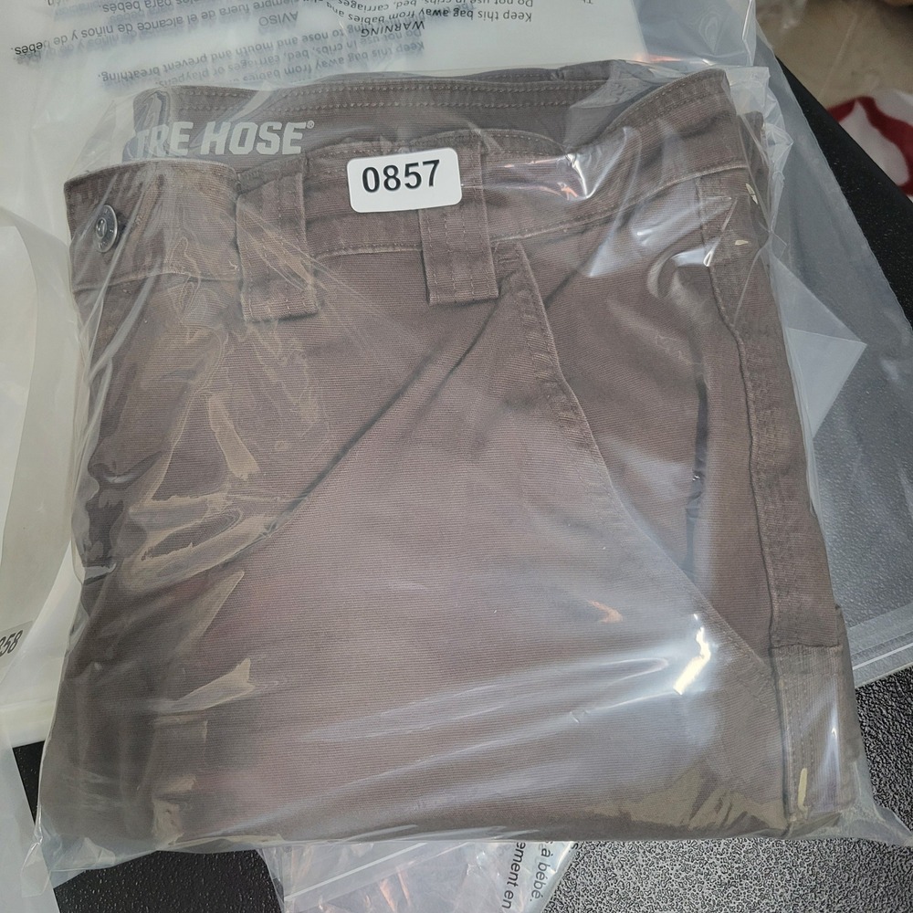 Duluth Trading Co Flex Fire Hose Mens Size 37x34 Brown Cargo Workwear Pants - Picture 11 of 13